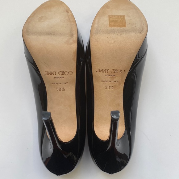 Jimmy Choo Black Patent Platform Pumps - Picture 6 of 16